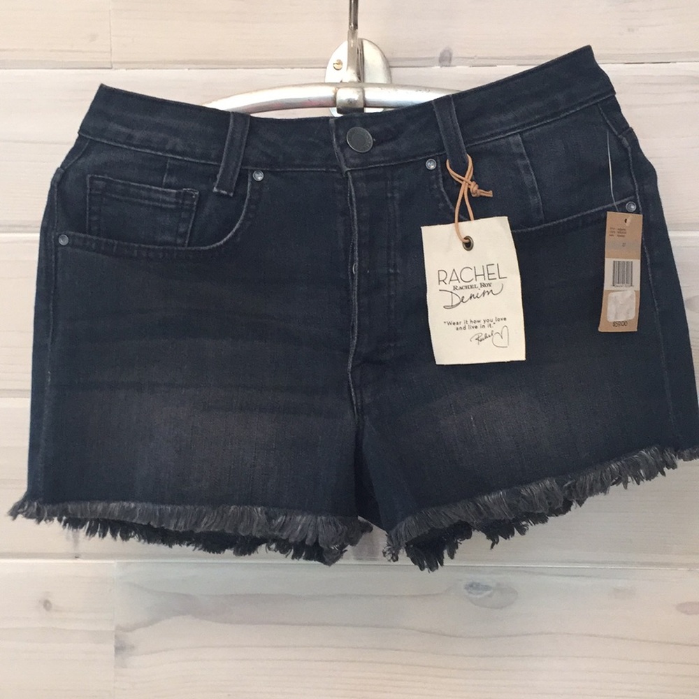 Rachel Roy high rise denim shorts. - Picture 1 of 6